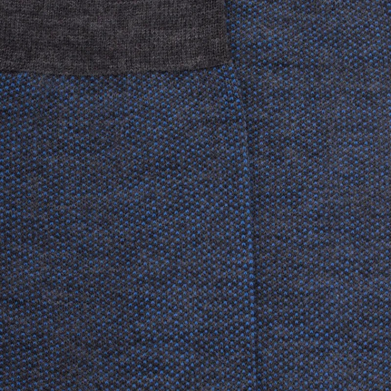 chaussettes_homme_caviar__1-1.webp Homme Doré Doré Chaussettes^Chaussettes homme caviar en laine merinos - Gris étain & bleu