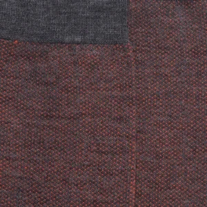 Homme Doré Doré Chaussettes^Chaussettes homme caviar en laine merinos - Gris étain & Orange henné
