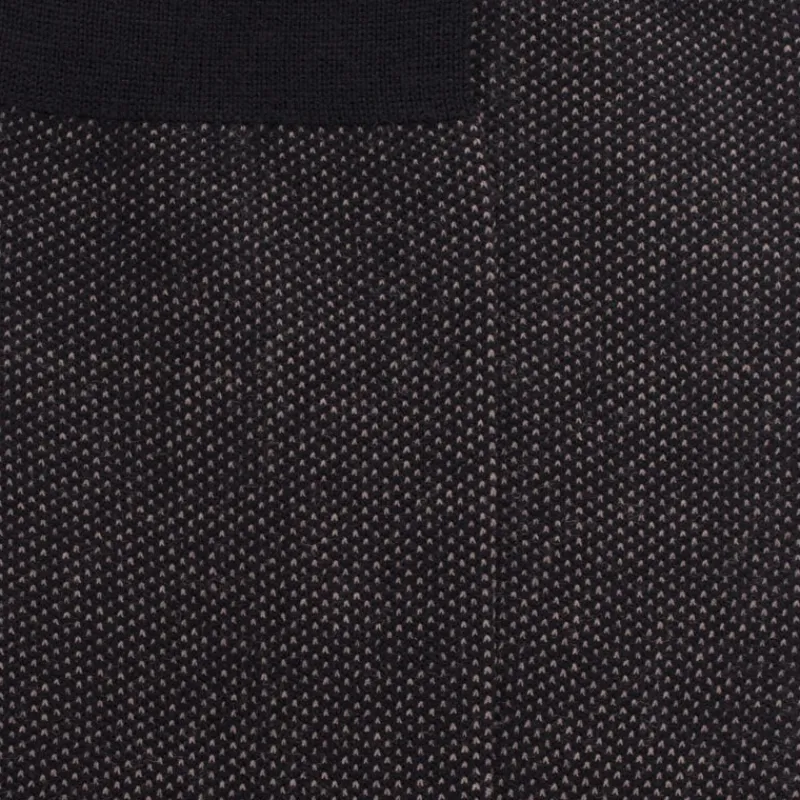 chaussettes_homme_caviar__1-7.webp Homme Doré Doré Chaussettes^Chaussettes homme caviar en laine merinos - Noir