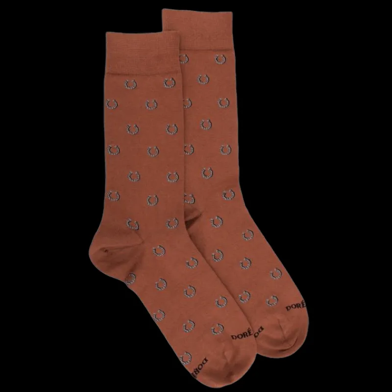 chaussettes_homme_en_coto_0-21.webp Homme Doré Doré Chaussettes^Chaussettes homme en coton à motif fer à cheval - Orange écureuil