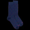Homme Doré Doré Chaussettes^Chaussettes homme en coton à motif fer à cheval - Bleu Voilier