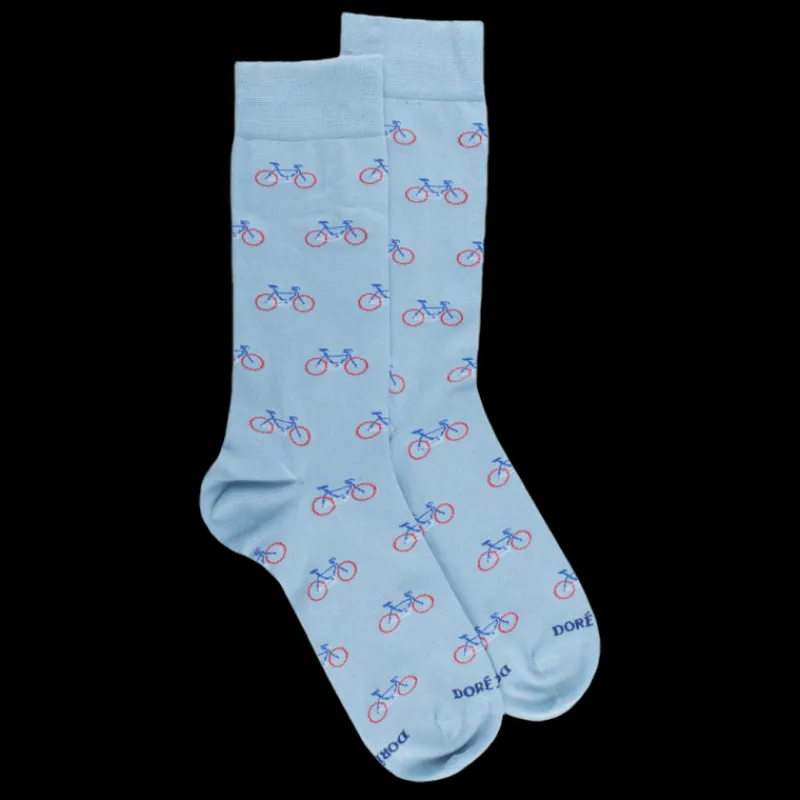 chaussettes_homme_en_coto_0-3.webp Homme Doré Doré Chaussettes^Chaussettes homme en coton à motifs vélos - Gris connemara