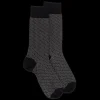 Homme Doré Doré Chaussettes^Chaussettes homme en coton à motif géométrique -