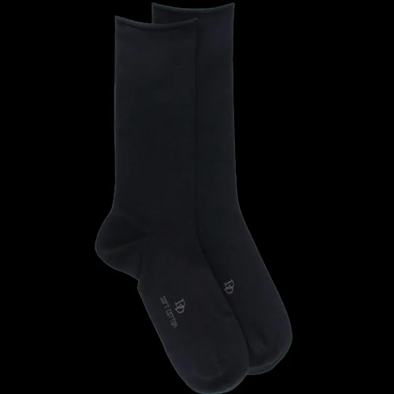 chaussettes_homme_en_coto_0-6.webp Homme Doré Doré Chaussettes^Chaussettes homme en coton égyptien avec bord roulé -