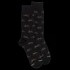 Homme Doré Doré Chaussettes^Chaussettes homme en coton à motifs vélos - Noir & Avocat