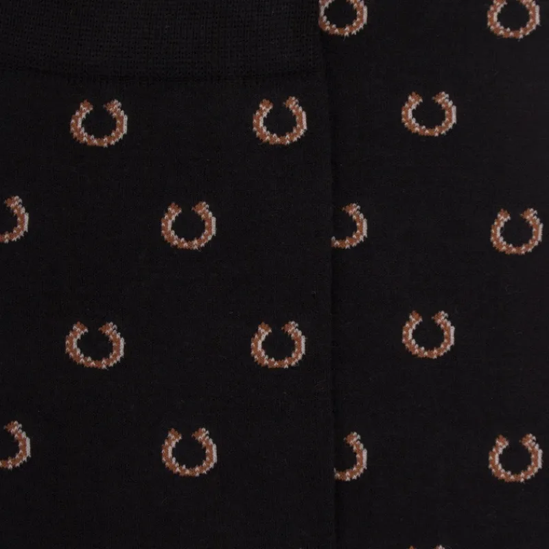 chaussettes_homme_en_coto_1-24.webp Homme Doré Doré Chaussettes^Chaussettes homme en coton à motif fer à cheval -