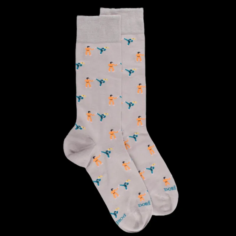 chaussettes_homme_en_fil__0-2.webp Homme Doré Doré Chaussettes^Chaussettes homme en fil d'Ecosse à motifs Judo - Gris Métal