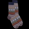 Homme Doré Doré Chaussettes^Chaussettes homme en laine à motif de Noël - Gris Bourrasque