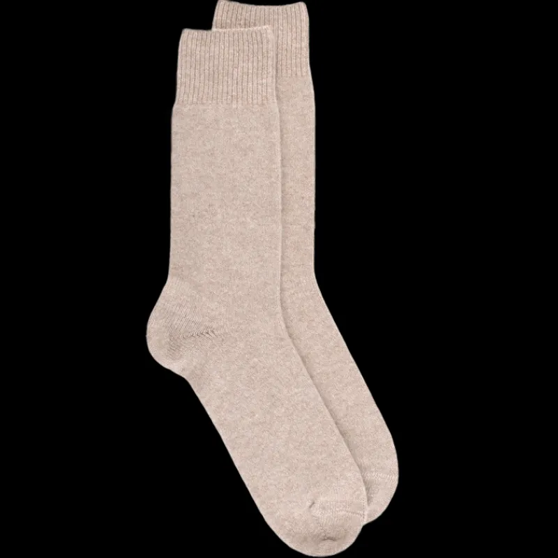 chaussettes_homme_en_lain_0-24.webp Homme Doré Doré Chaussettes^Chaussettes homme en laine et cachemire - Beige chrysalide