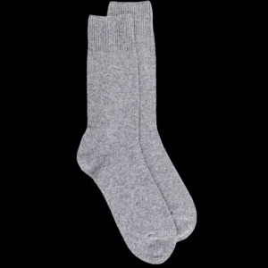 Homme Doré Doré Chaussettes^Chaussettes homme en laine et cachemire - Gris