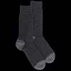 Homme Doré Doré Chaussettes^Chaussettes homme en laine polaire - Gris anthracite & Gris oxford
