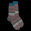 Homme Doré Doré Chaussettes^Chaussettes homme en laine à motif de Noël - Gris Bourrasque & Bleu golfe