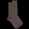 Homme Doré Doré Chaussettes^Chaussettes homme en laine à motif cravaterie - Brun loutre