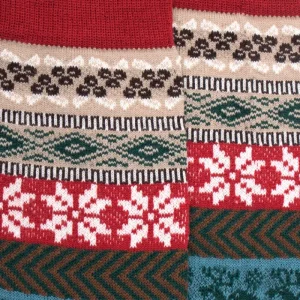 Homme Doré Doré Chaussettes^Chaussettes homme en laine à motif de Noël - Beige Sahara