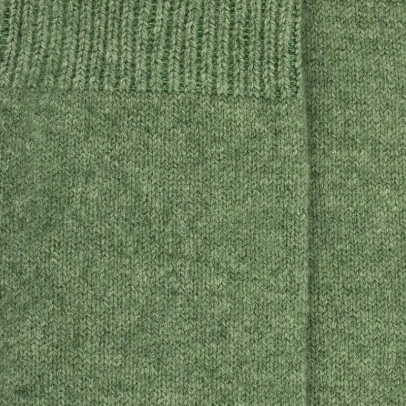 chaussettes_homme_en_lain_1-35.webp Homme Doré Doré Chaussettes^Chaussettes homme en laine et cachemire - Vert tremble