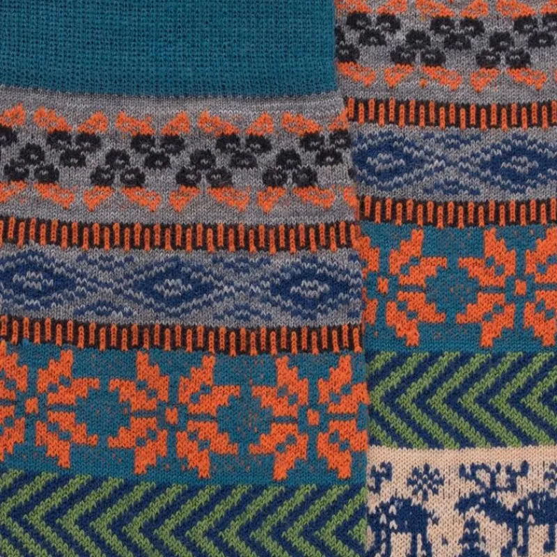 chaussettes_homme_en_lain_1-40.webp Homme Doré Doré Chaussettes^Chaussettes homme en laine à motif de Noël - Gris Bourrasque & Bleu golfe