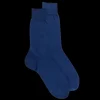 Homme Doré Doré Chaussettes^Chaussettes homme fines 100% fil d'Écosse - Bleu Voilier