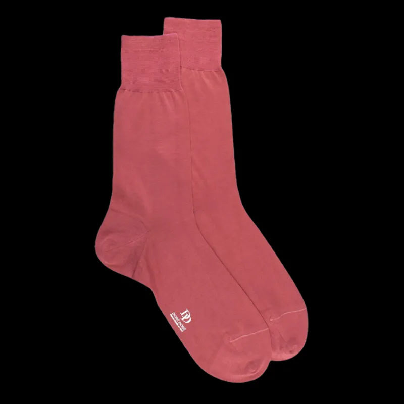chaussettes_homme_fines___0-9.webp Homme Doré Doré Chaussettes^Chaussettes homme fines 100% fil d'Écosse - Rose Jouy