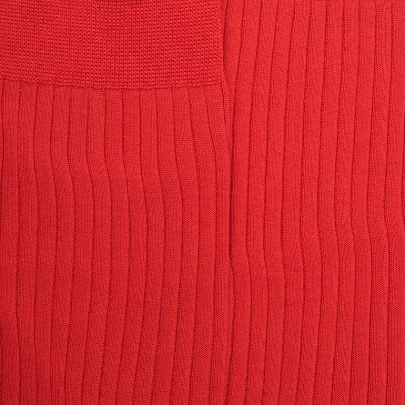 chaussettes_homme_fines___1-11.webp Homme Doré Doré Chaussettes^Chaussettes homme fines à côtes en fil d'Écosse - Orange minium