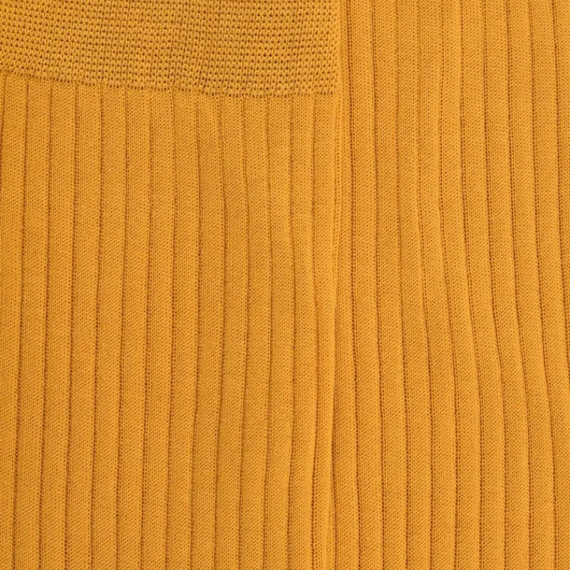 chaussettes_homme_fines___1.webp Homme Doré Doré Chaussettes^Chaussettes homme fines à côtes en fil d'Écosse - Jaune Pissenlit