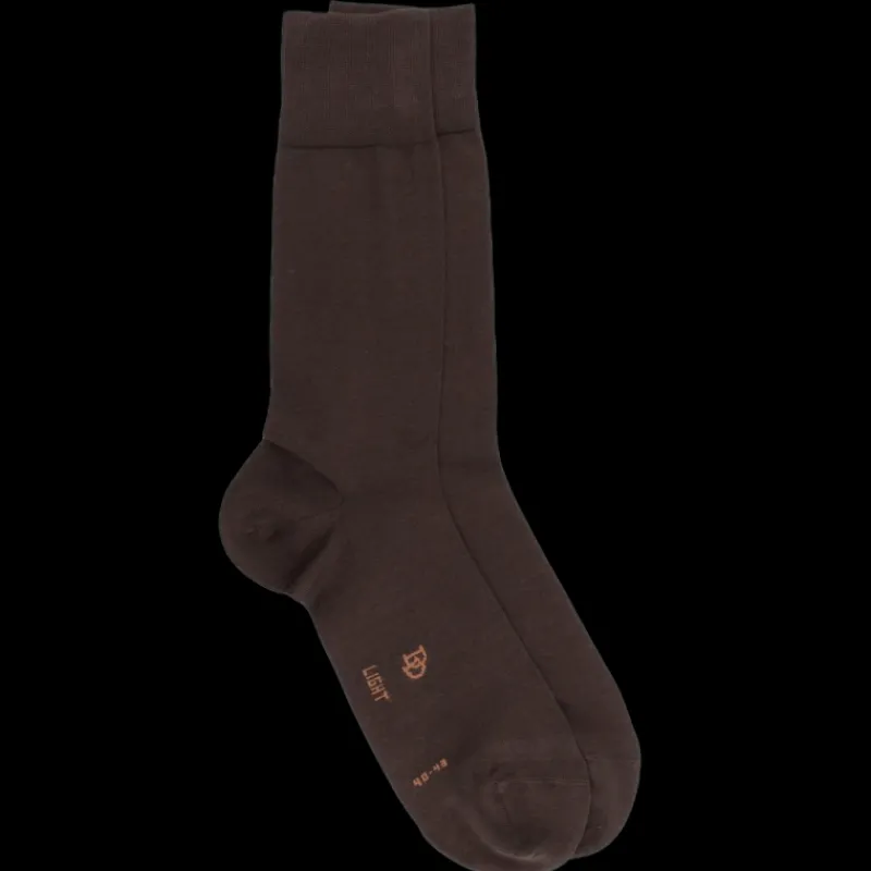 chaussettes_homme_light_e_0.webp Homme Doré Doré Chaussettes^Chaussettes homme Light en fil d'écosse et Polyamide - Marron