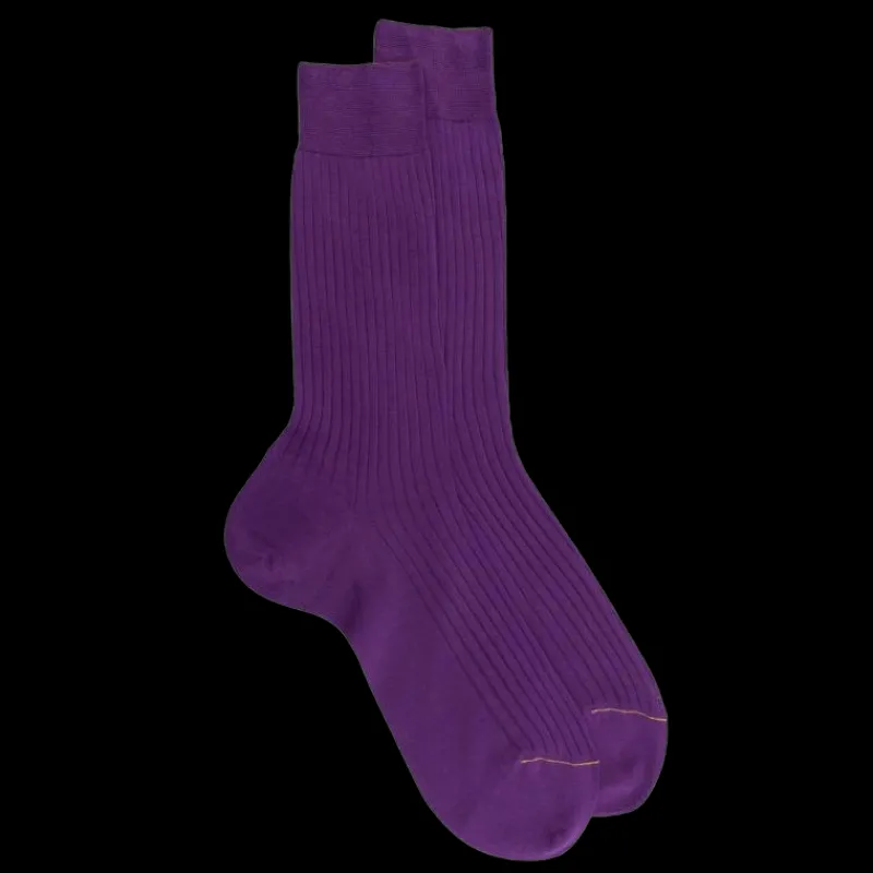 chaussettes_homme_luxe_en_0-6.webp Homme Doré Doré Chaussettes^Chaussettes homme luxe en pur fil d'écosse extra fin - Provence