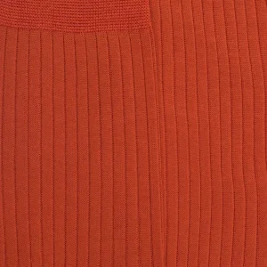 Homme Doré Doré Chaussettes^Chaussettes homme luxe en pur fil d'écosse extra fin - Cognac
