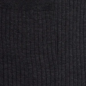 Homme Doré Doré Chaussettes^Chaussettes homme luxe en pur fil d'écosse extra fin - Gris anthracite