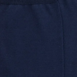 Homme Doré Doré Chaussettes^Chaussettes Homme pur fil d'écosse en maille jersey - Bleu marine