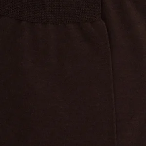 Homme Doré Doré Chaussettes^Chaussettes Homme pur fil d'écosse en maille jersey - Chocolat