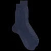 Homme Doré Doré Chaussettes^Chaussettes homme Voile polyamide - Bleu foncé