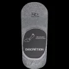 Homme Doré Doré Invisibles^Chaussettes invisibles homme en fil d'écosse et bandes anti-glisse - Gris