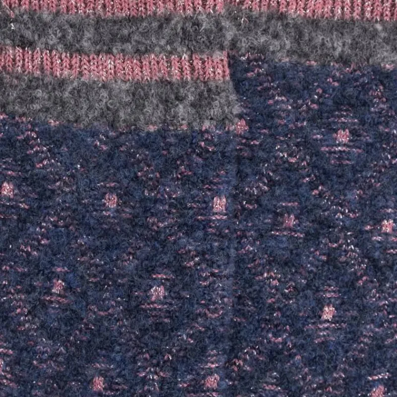 chaussettes_pour_enfants__1-7.webp Enfant Doré Doré Chaussettes^Chaussettes pour enfants en laine polaire à motifs de diamants - Bleu Caban