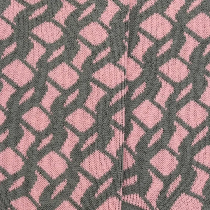 chaussettes_pour_femmes_e_1-18.webp Femme Doré Doré Chaussettes^Chaussettes pour femmes en coton égyptien avec motif de vagues verticales sans bord élastique. -