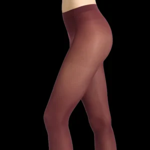 Femme Doré Doré Collants^Collant fantaisie opaque Coloré 50 deniers - Aubergine