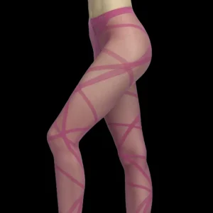 Femme Doré Doré Collants^Collant femme avec ruban tressé -