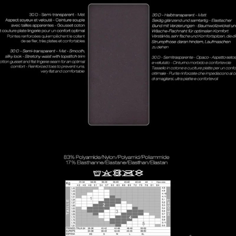 collant_microfibre_intens_3.webp Femme Doré Doré Collants^Collant microfibre Intensité 30 deniers semi opaque - Gris anthracite