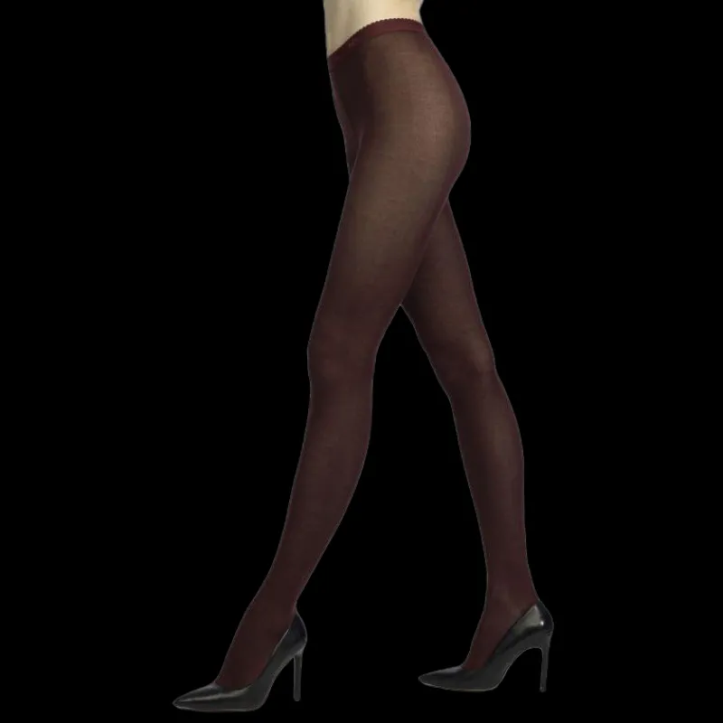collants_en_coton_maille__0.webp Femme Doré Doré Collants^Collants en coton maille unie -
