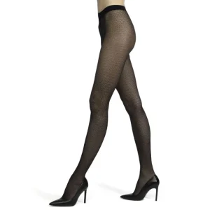 Femme Doré Doré Collants^Collants fantaisie motifs géométriques -