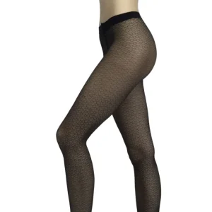 Femme Doré Doré Collants^Collants fantaisie motifs géométriques -