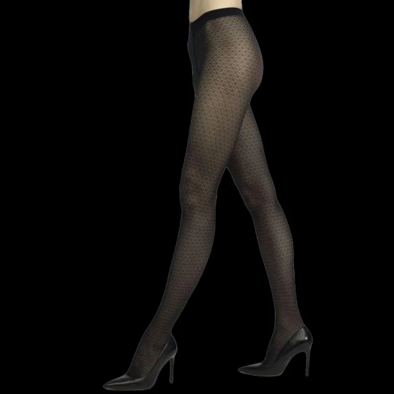 collants_fantaisie_textur_0.webp Femme Doré Doré Collants^Collants fantaisie texturés -