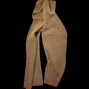 Doré Doré Écharpes^Echarpe en laine polaire - Beige seigle et orange