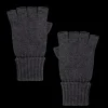 Doré Doré Gants^Gants sans doigt (mitaine) en laine et cachemire - Gris anthracite