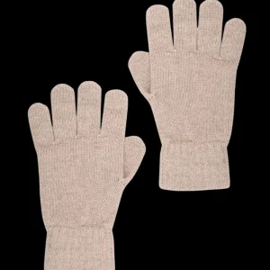 Doré Doré Gants^Gants unisexe en laine et cachemire - Beige chrysalide