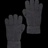 Doré Doré Gants^Gants unisexe en laine et cachemire - Gris anthracite