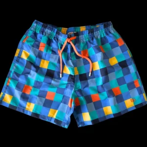 Doré Doré Shorts De Bain^Maillot de bain enfant échiquier -