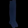 Femme Doré Doré Chaussettes Hautes^Maxi-chaussettes femme en coton doux - marine