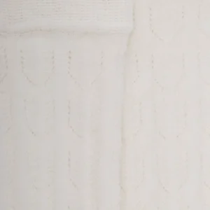 Enfant Doré Doré Chaussettes Hautes^Mi-bas enfant ajourés en coton - Blanc Givre