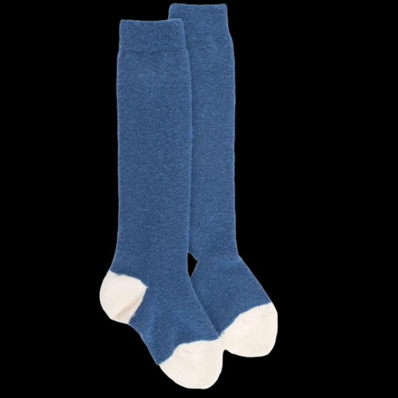mibas_enfant_en_laine_pol_0-2.webp Enfant Doré Doré Chaussettes Hautes^Mi-bas enfant en laine polaire - Bleu saphir & écru