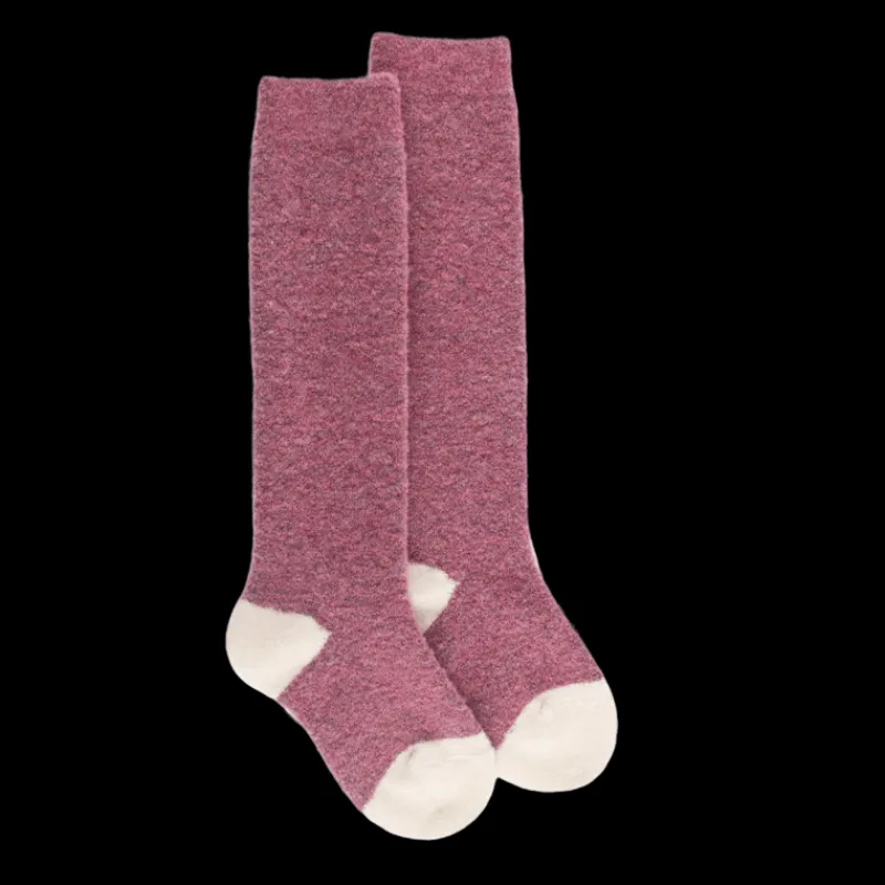 mibas_enfants_en_laine_po_0-1.webp Enfant Doré Doré Chaussettes Hautes^Mi-bas enfants en laine polaire - et écru